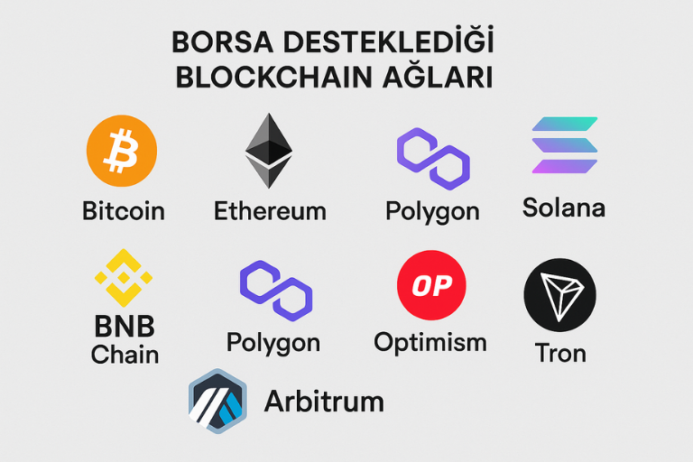 Borsa Desteklediği Blockchain Ağları